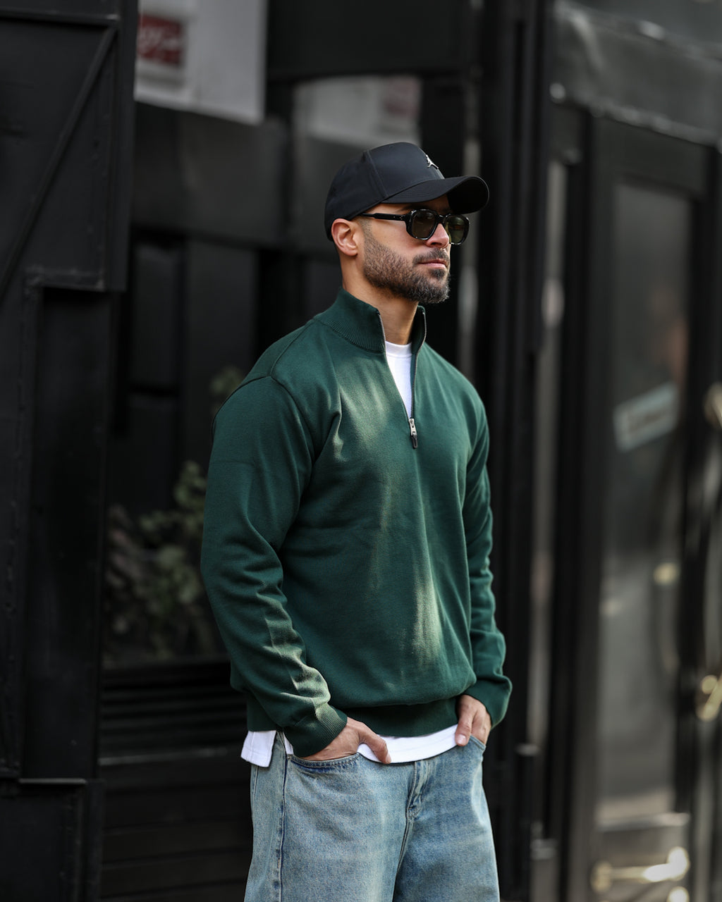 Regular Fit  Knitwear With Half Zipper / 5018