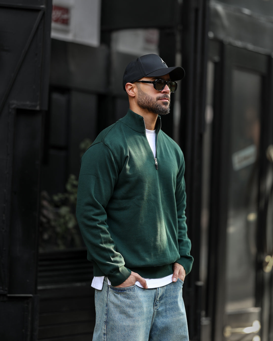 Regular Fit  Knitwear With Half Zipper / 5018