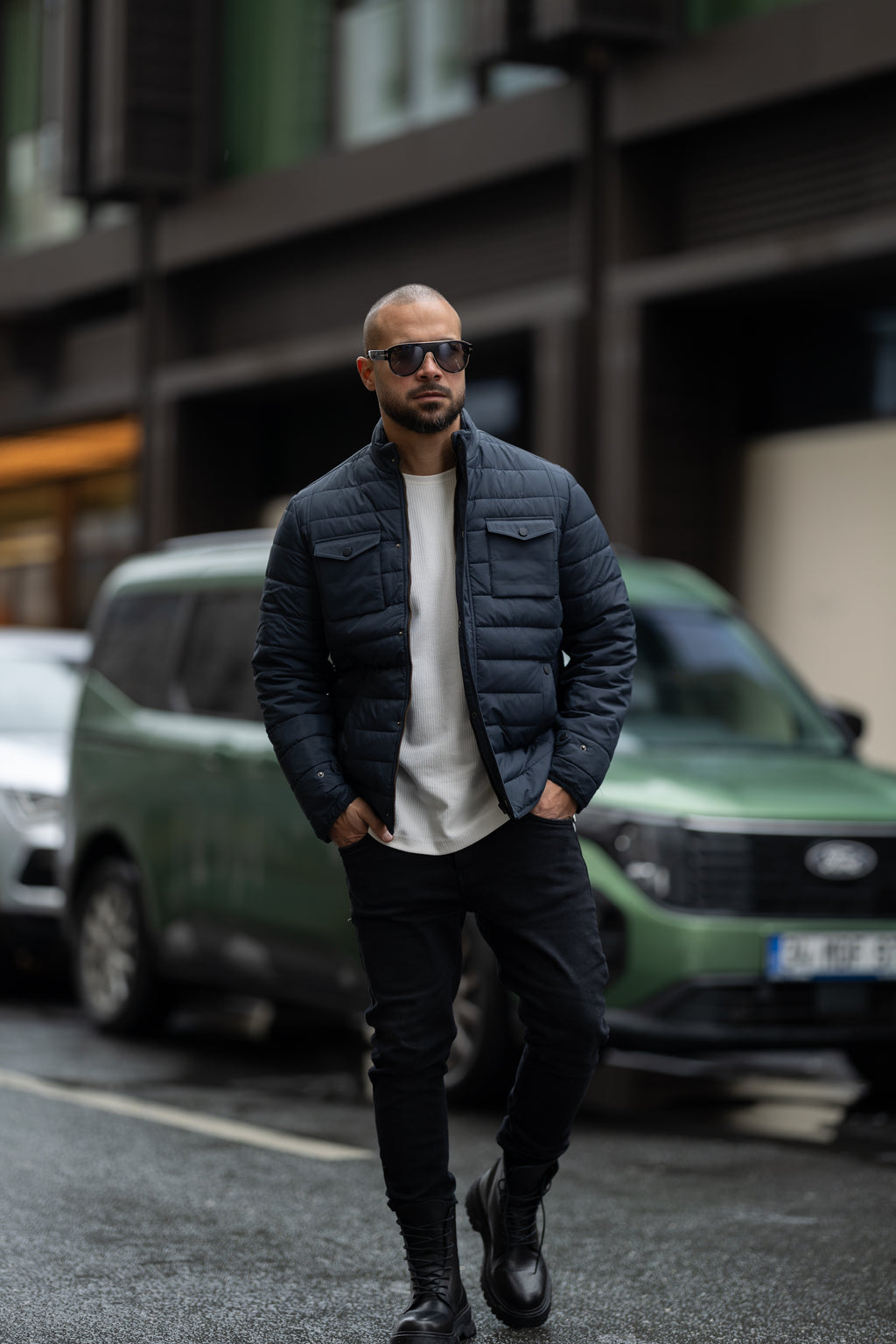 Oversized Basic Pump Jacket With Two Pockets/3404