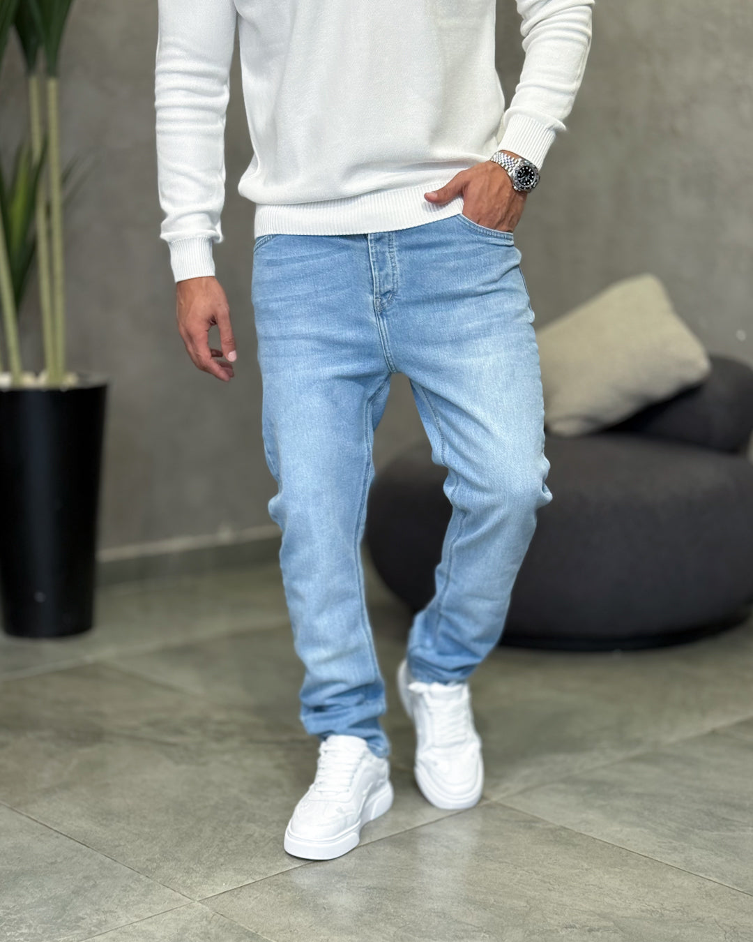 Basic Slim Fit Jeans/9012