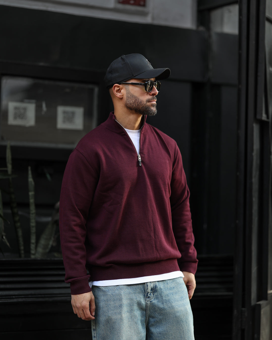 Regular Fit  Knitwear With Half Zipper / 5018