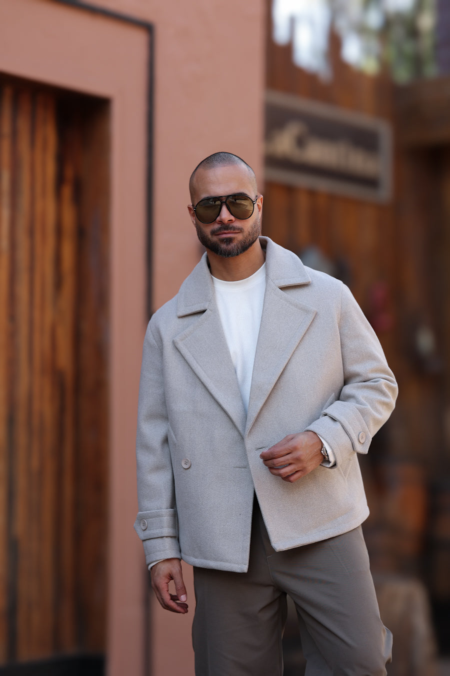 Basic Regular Fit Coat/3455