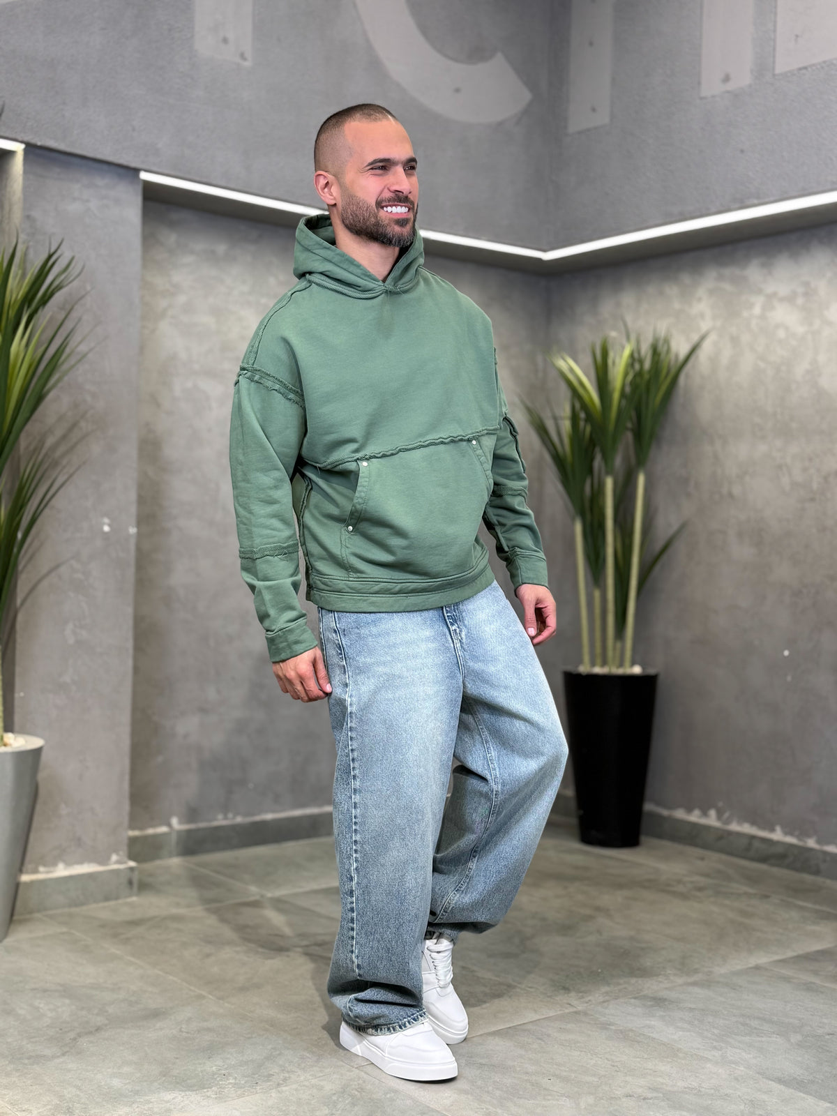 Oversized Basic Hoodie/4566