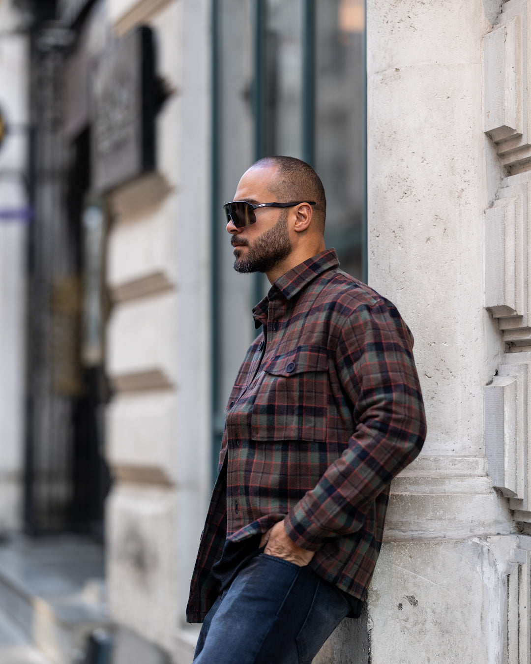 Stripped Gogh Shirt Long Sleeves With Two Pockets/2329