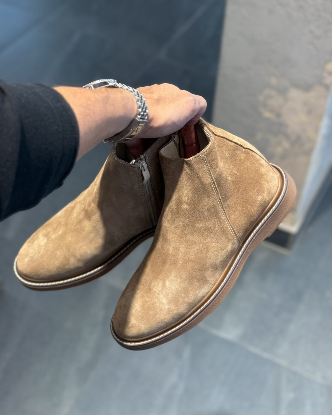 Basic Scorp Half Boot With Zipper/5449