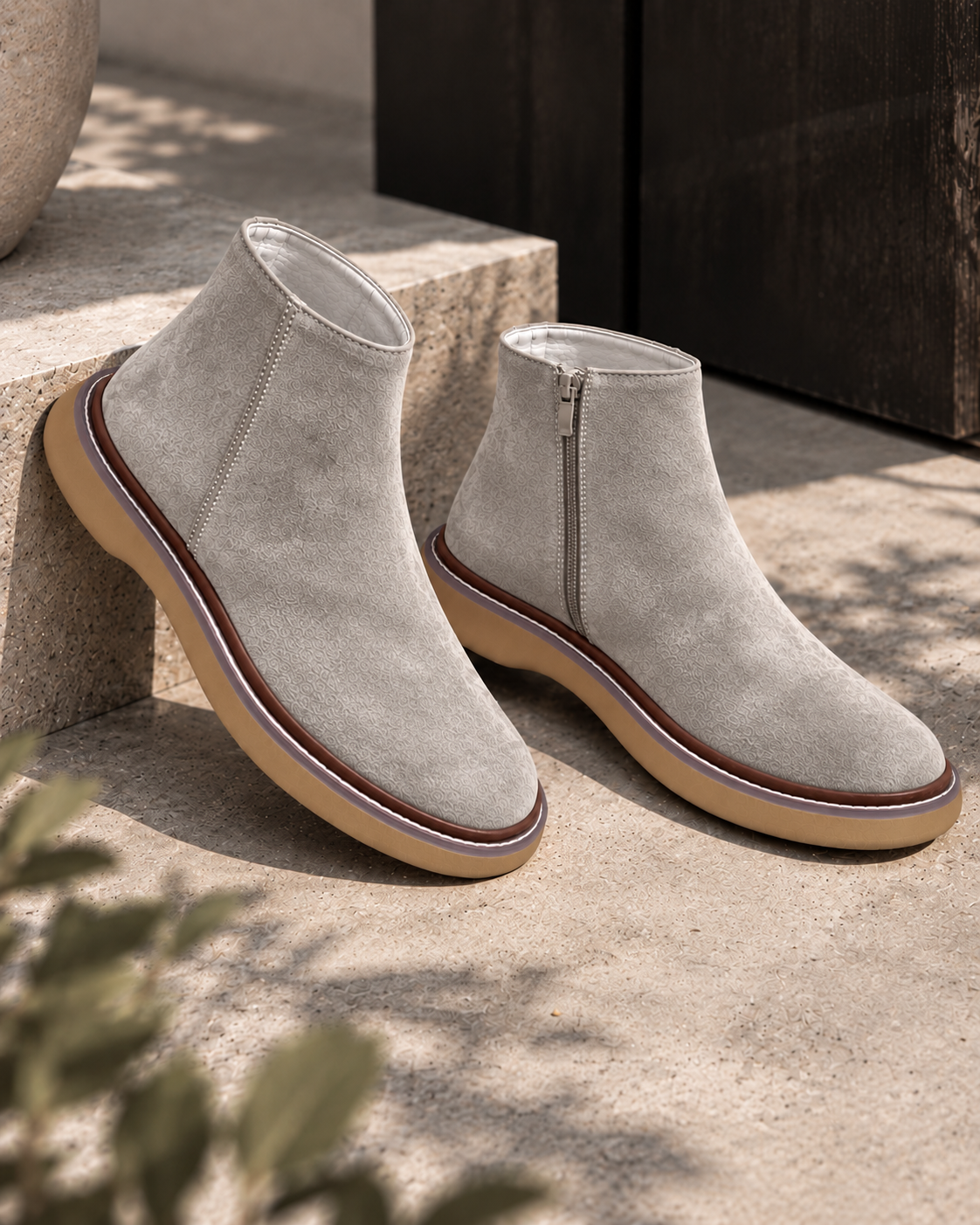 Basic Scorp Half Boot With Zipper/5449
