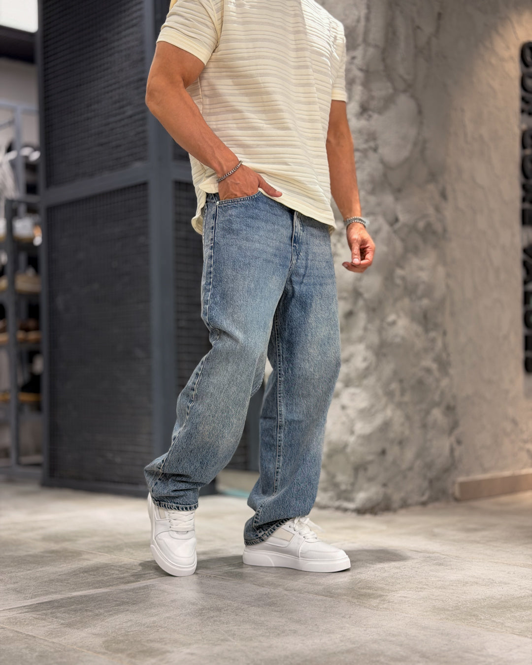 Basic Wide Leg Jeans/9018