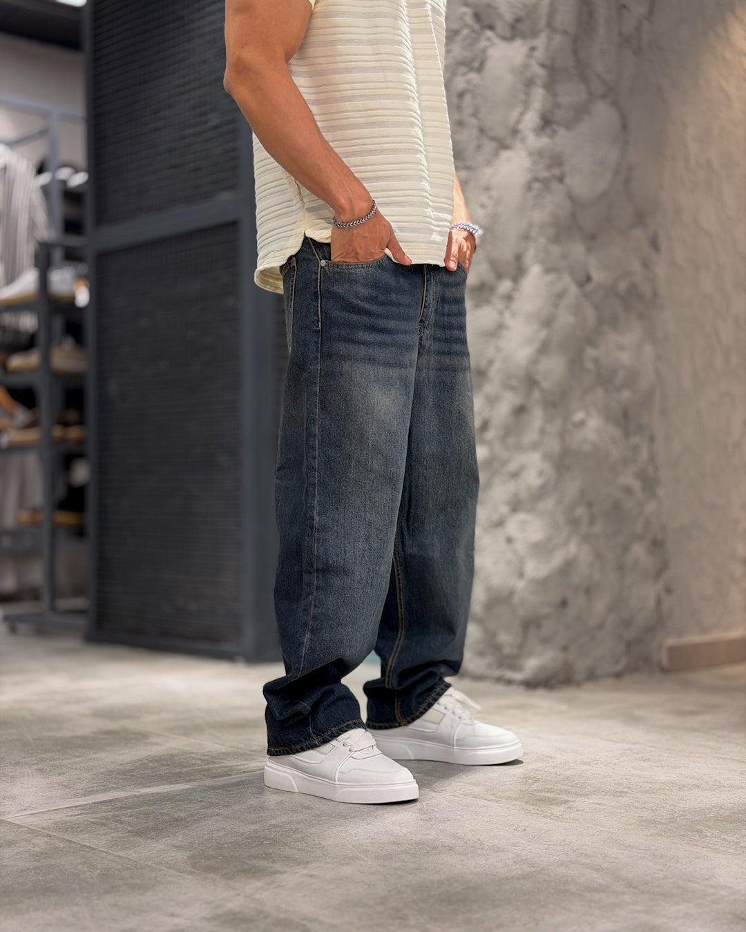 Basic Wide Leg Jeans/9018