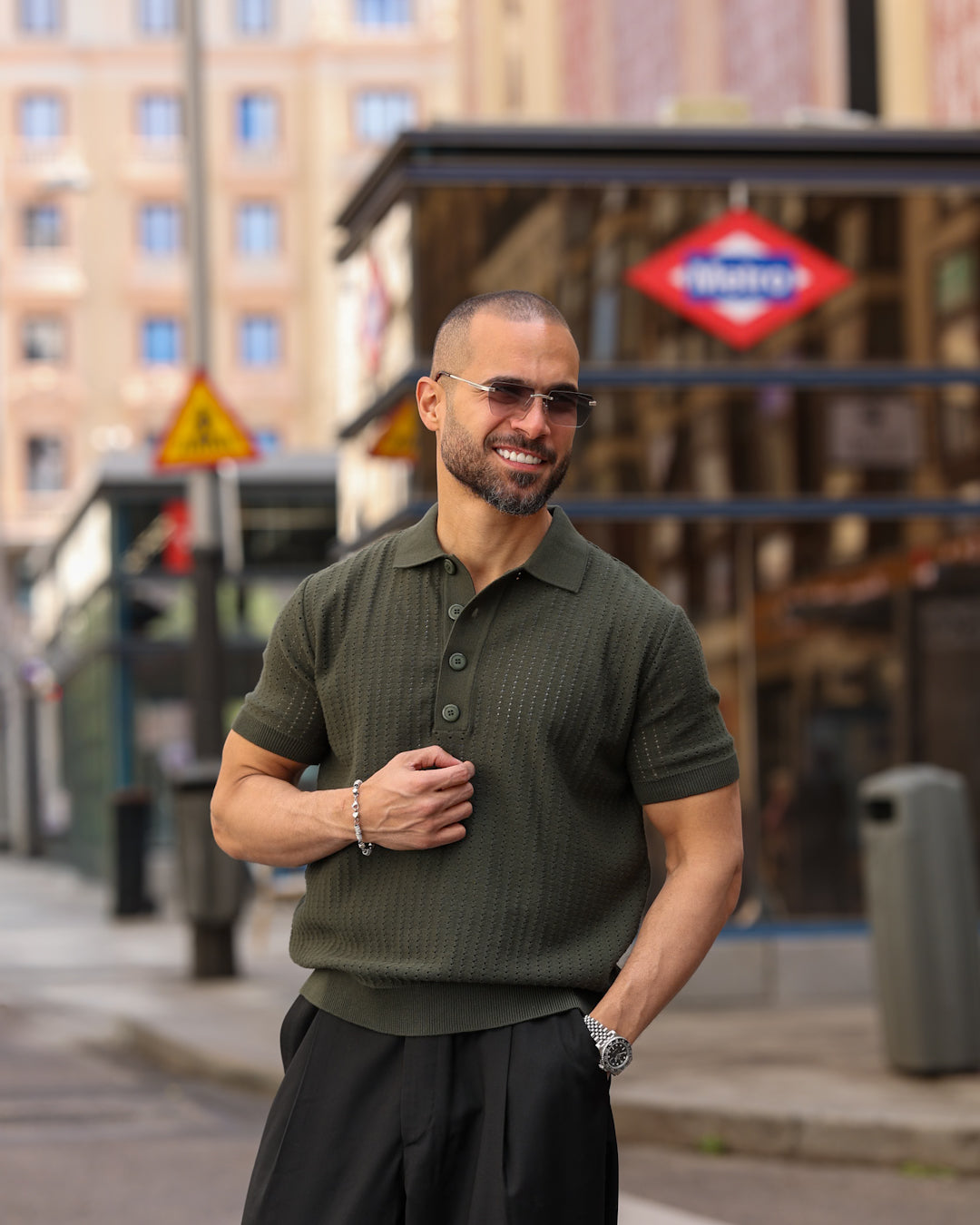 Basic Knitwear Polo shirt/5009