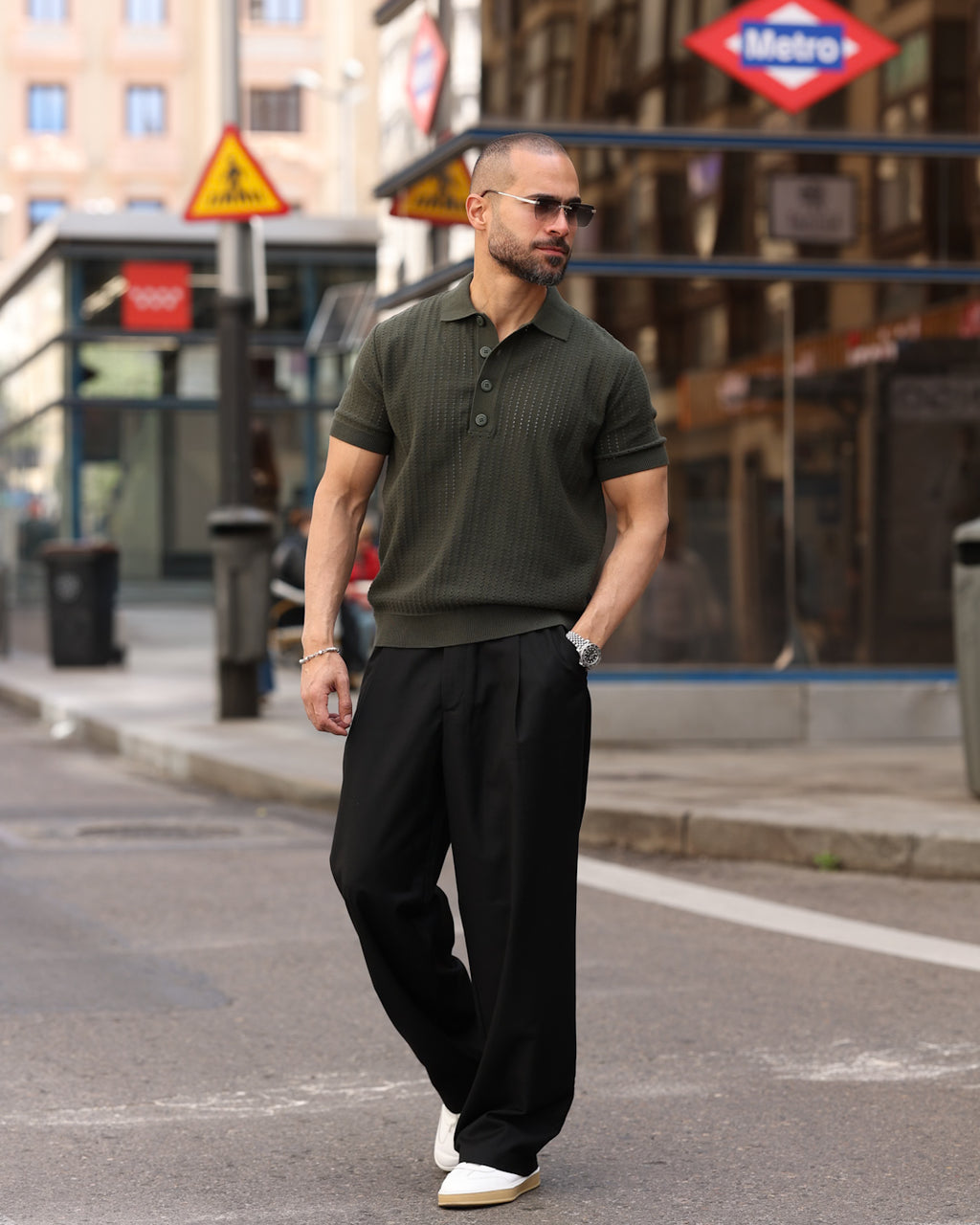 Basic Knitwear Polo shirt/5009