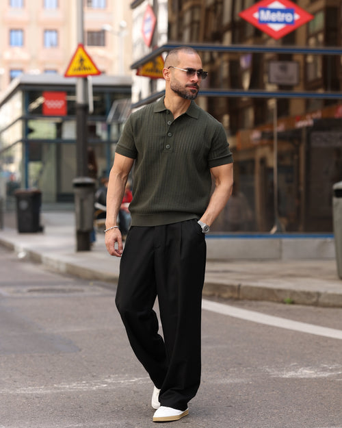 Basic Knitwear Polo shirt/5009