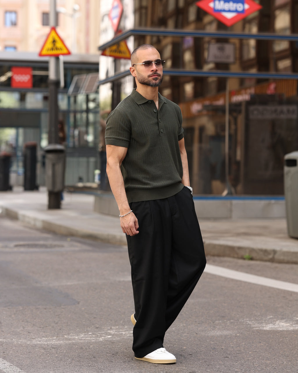Basic Knitwear Polo shirt/5009
