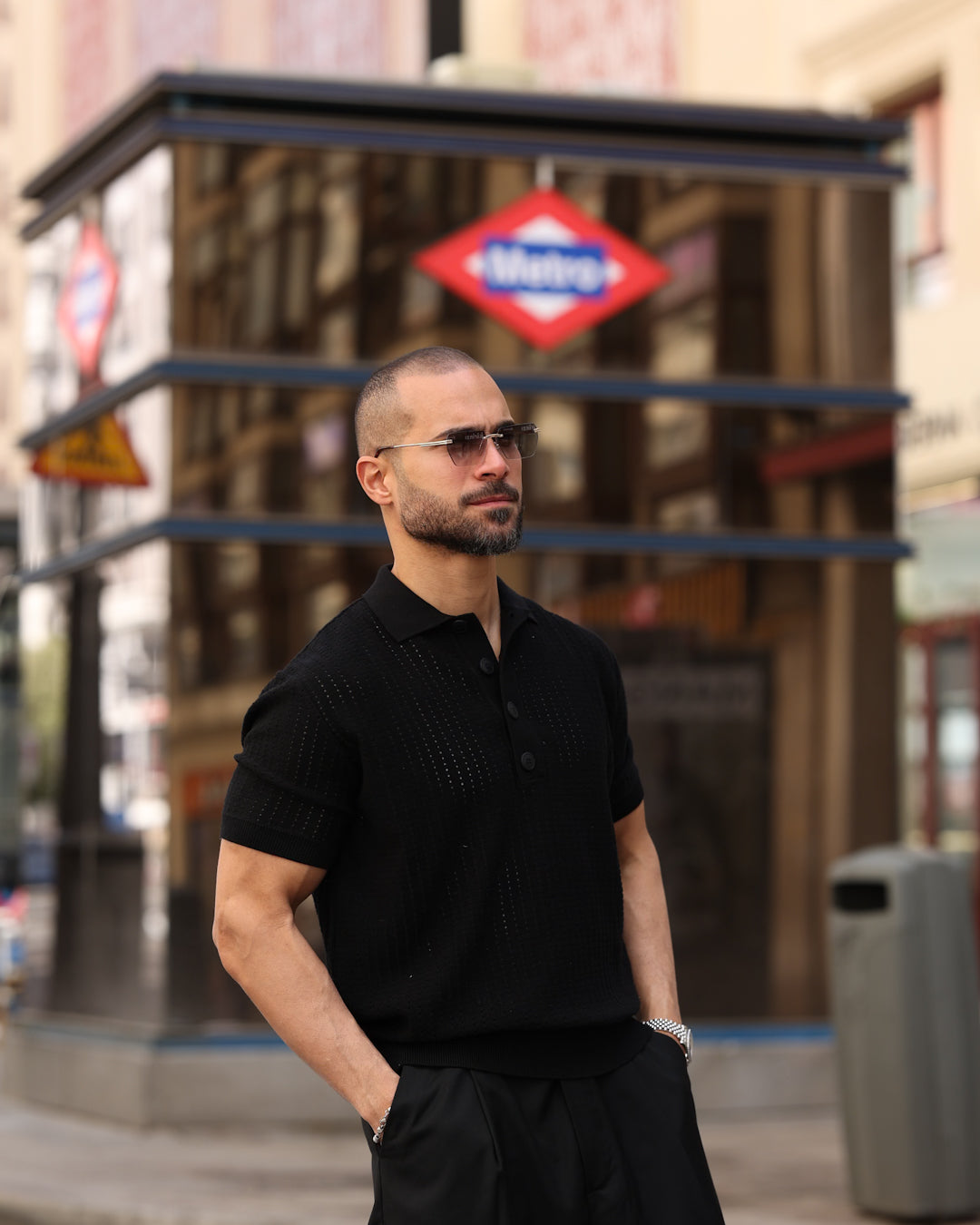 Basic Knitwear Polo shirt/5009