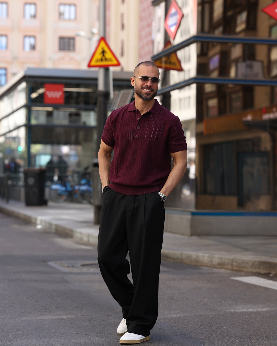 Basic Knitwear Polo shirt/5009