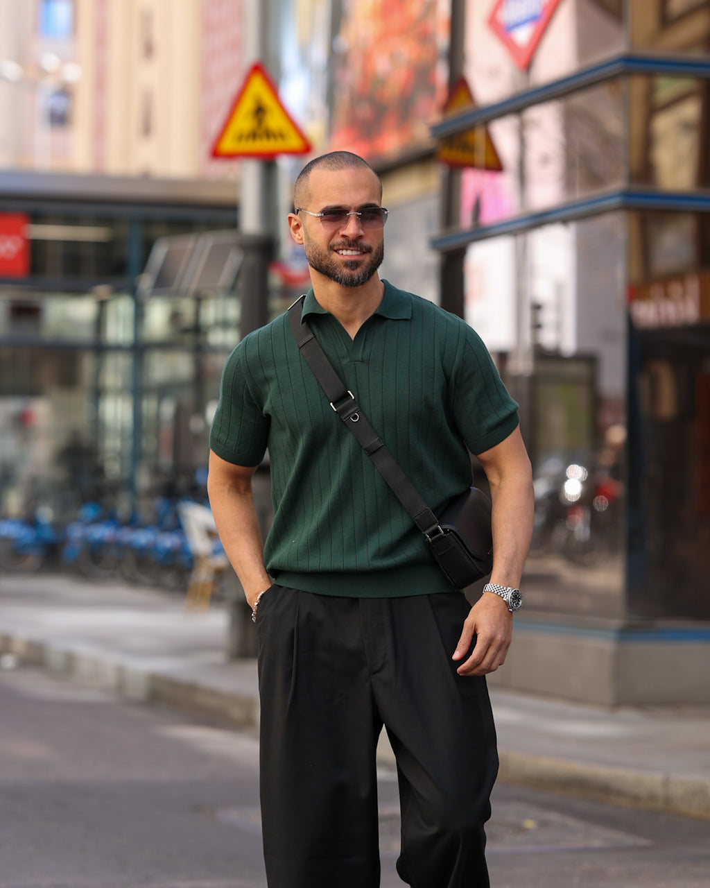 Regular Fit Basic knitwear Polo Shirt/5008