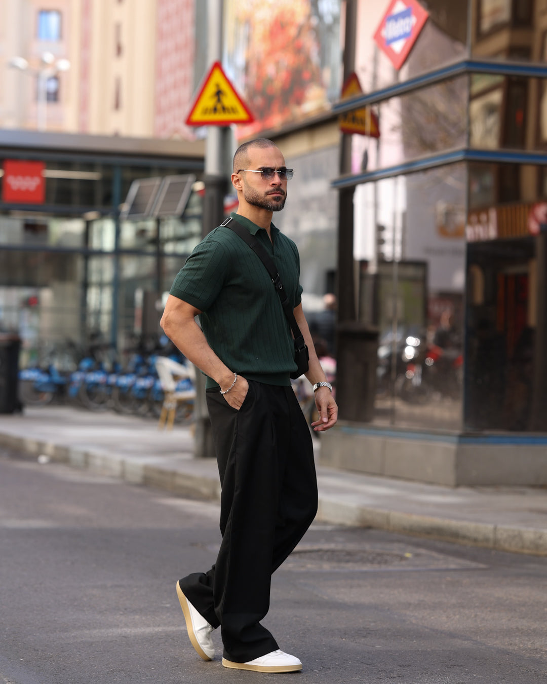 Regular Fit Basic knitwear Polo Shirt/5008