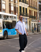 Box Fit Oxford Shirt Short Sleeves With Bold Striped/2331