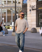 Oversized Basic T-shirt With Pocket/3353