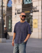 Oversized Basic T-shirt With Pocket/3353