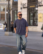 Oversized Basic T-shirt With Pocket/3353