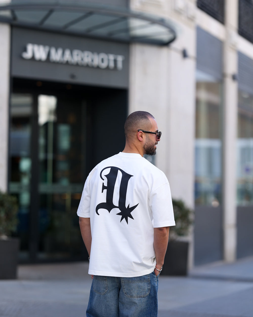 Printed Oversize T-shirt With Printed "DL"/3351