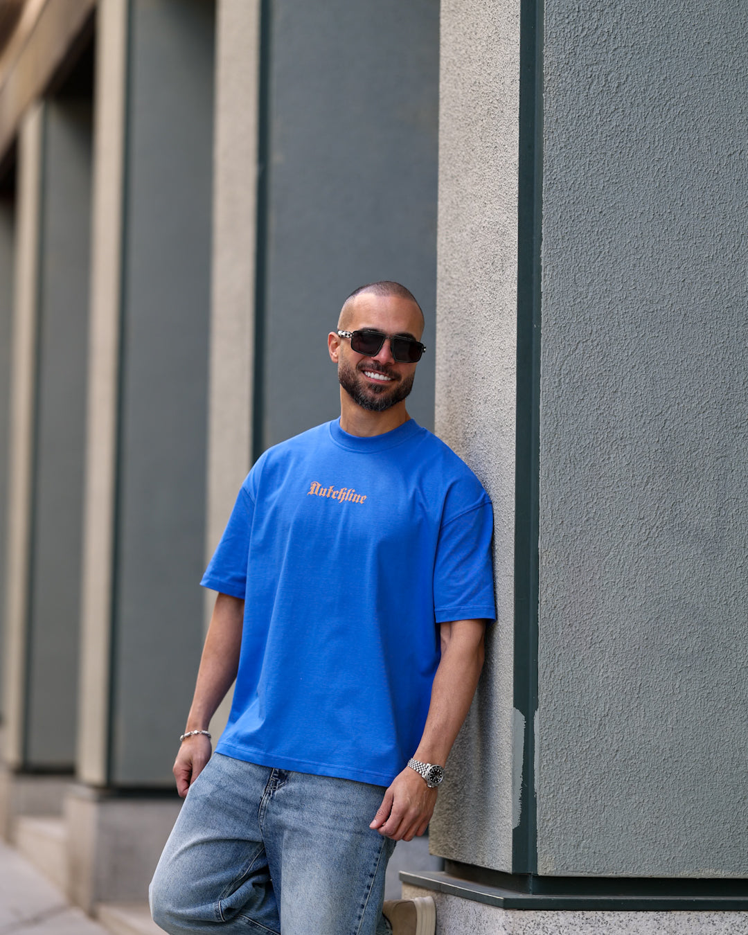 Printed Oversize T-shirt With Printed "DL"/3351