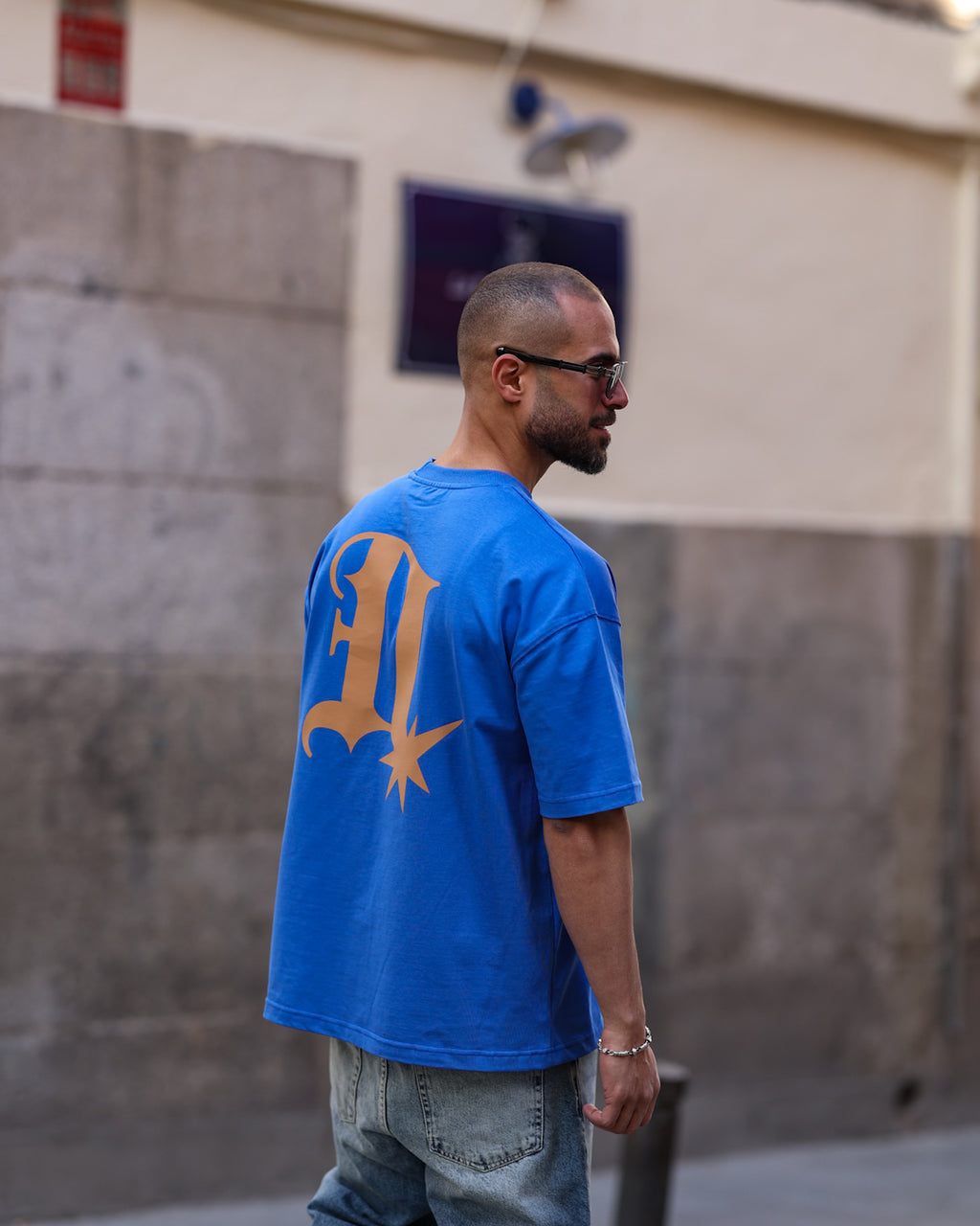 Printed Oversize T-shirt With Printed "DL"/3351
