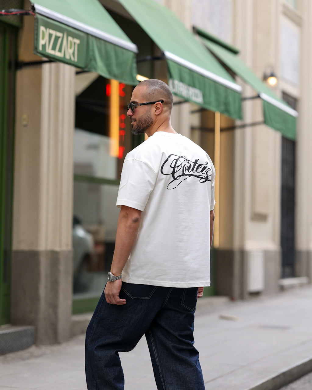 Printed Box Fit T-shirt/3349