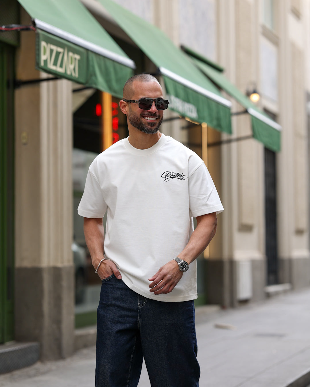 Printed Box Fit T-shirt/3349