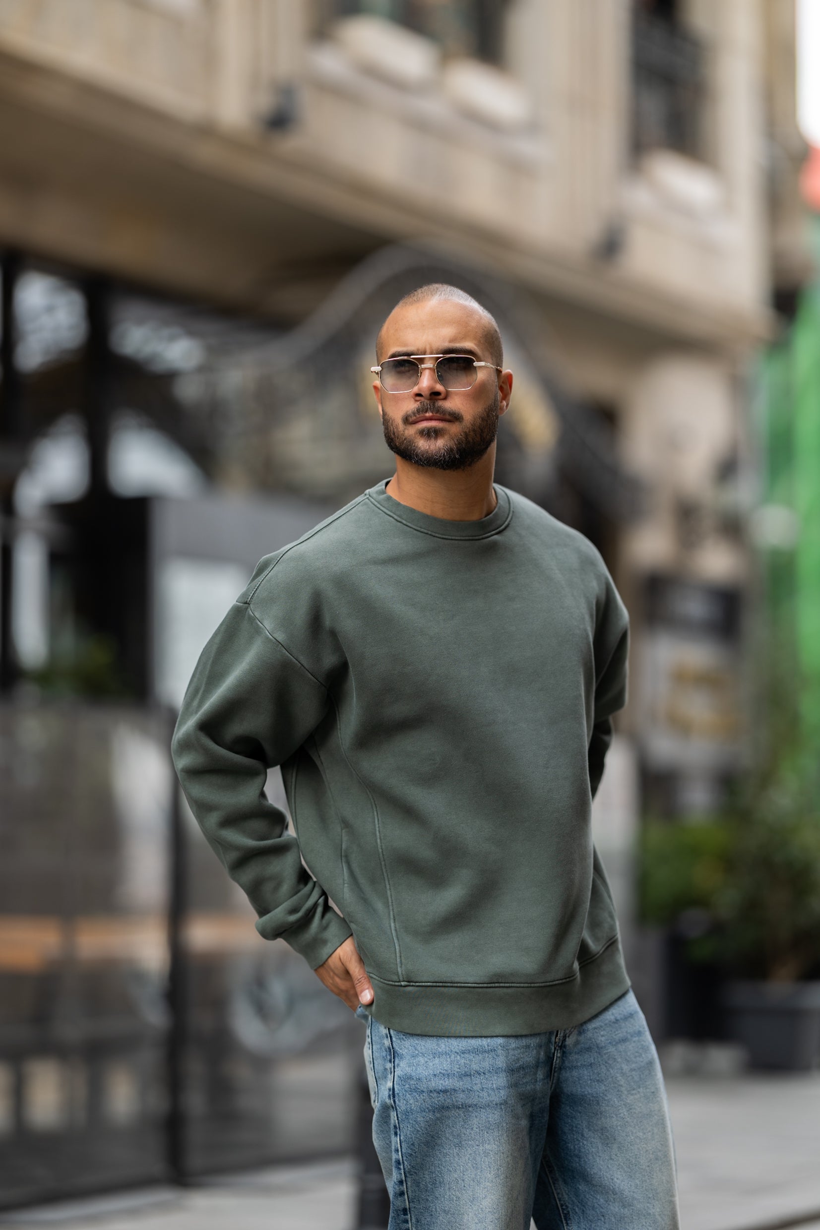 Basic Oversize Sweatshirt Round/4562