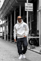 Relaxed Fit Printed Hoodie/4554
