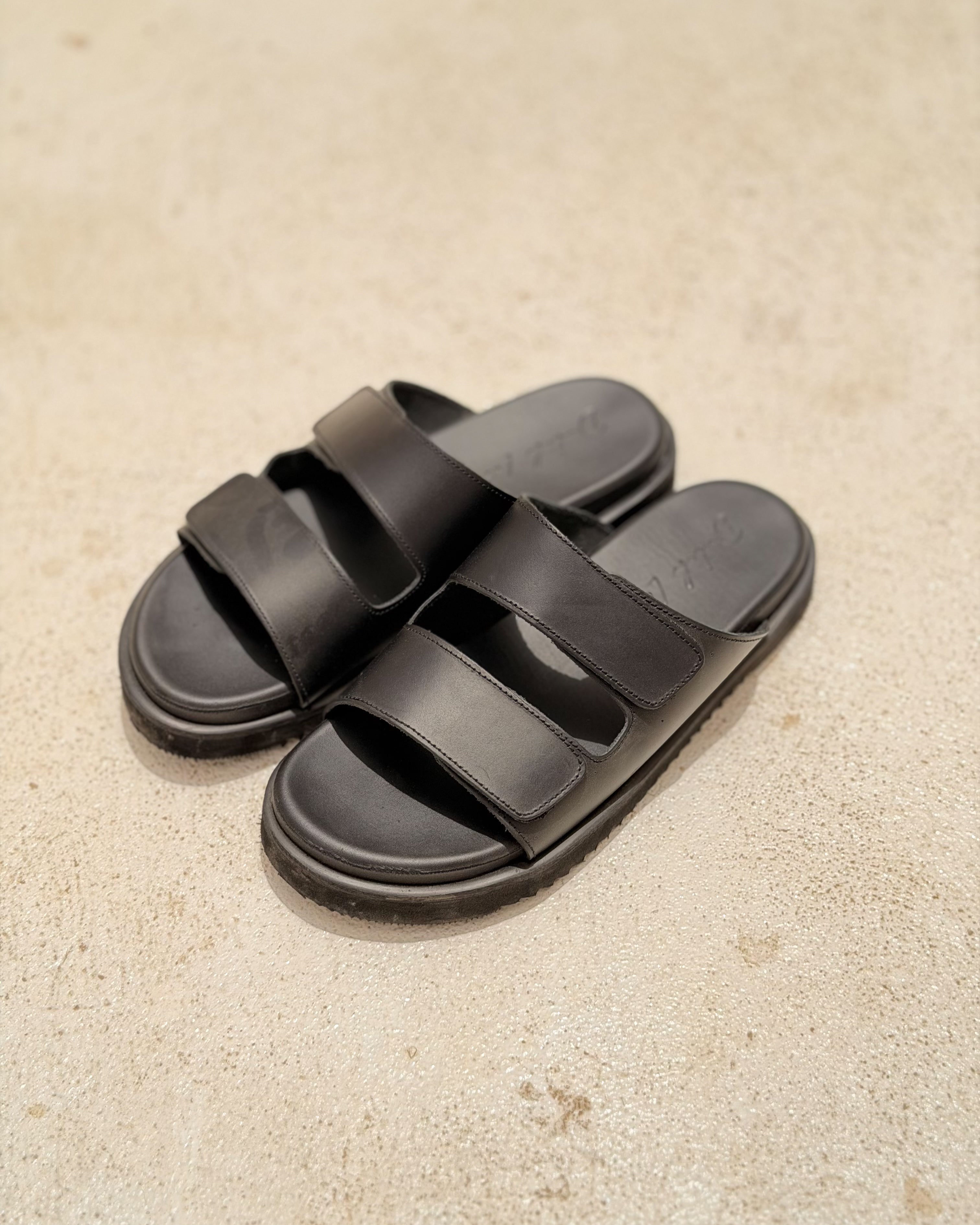 Basic Leather Strap Slipper/ 2026003