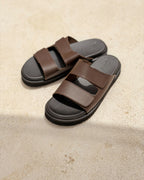 Basic Leather Strap Slipper/ 2026003