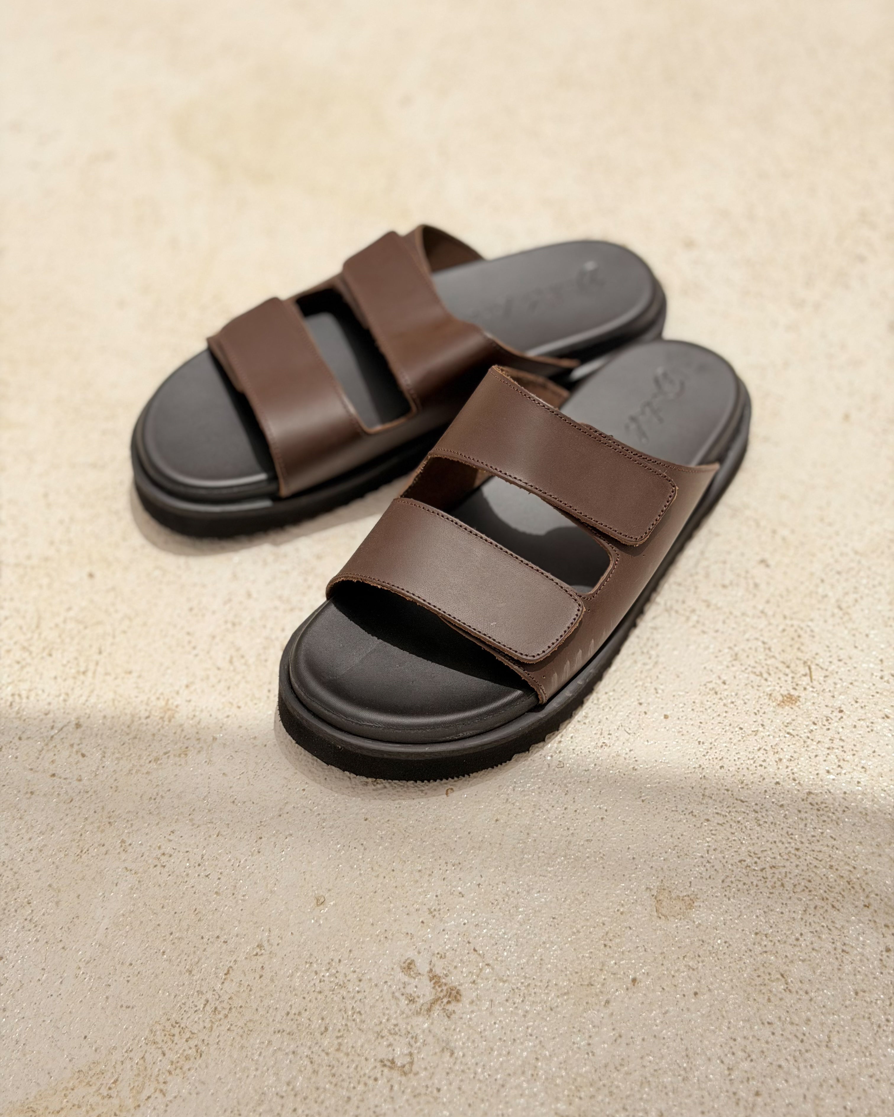 Basic Leather Strap Slipper/ 2026003