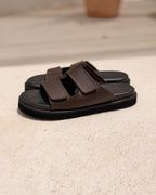 Basic Leather Strap Slipper/ 2026003