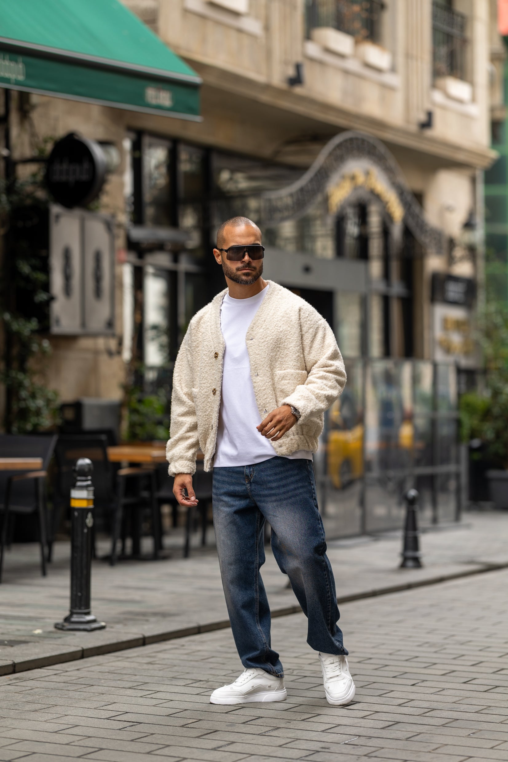 Basic Oversized Wool Shirt With Two Pockets/3468