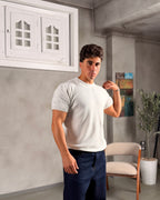 Basic Slim Fit knitwear shirt 5040