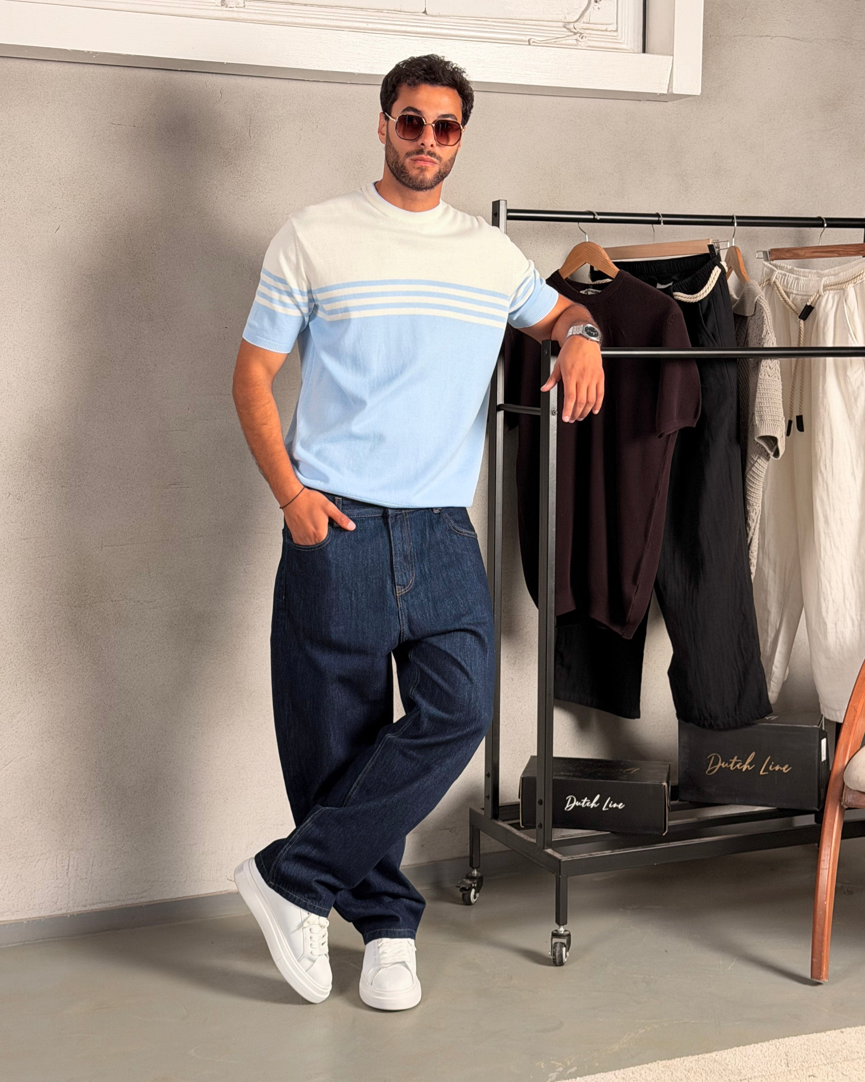 Knitwear Stripped Slim Fit shirt 5041