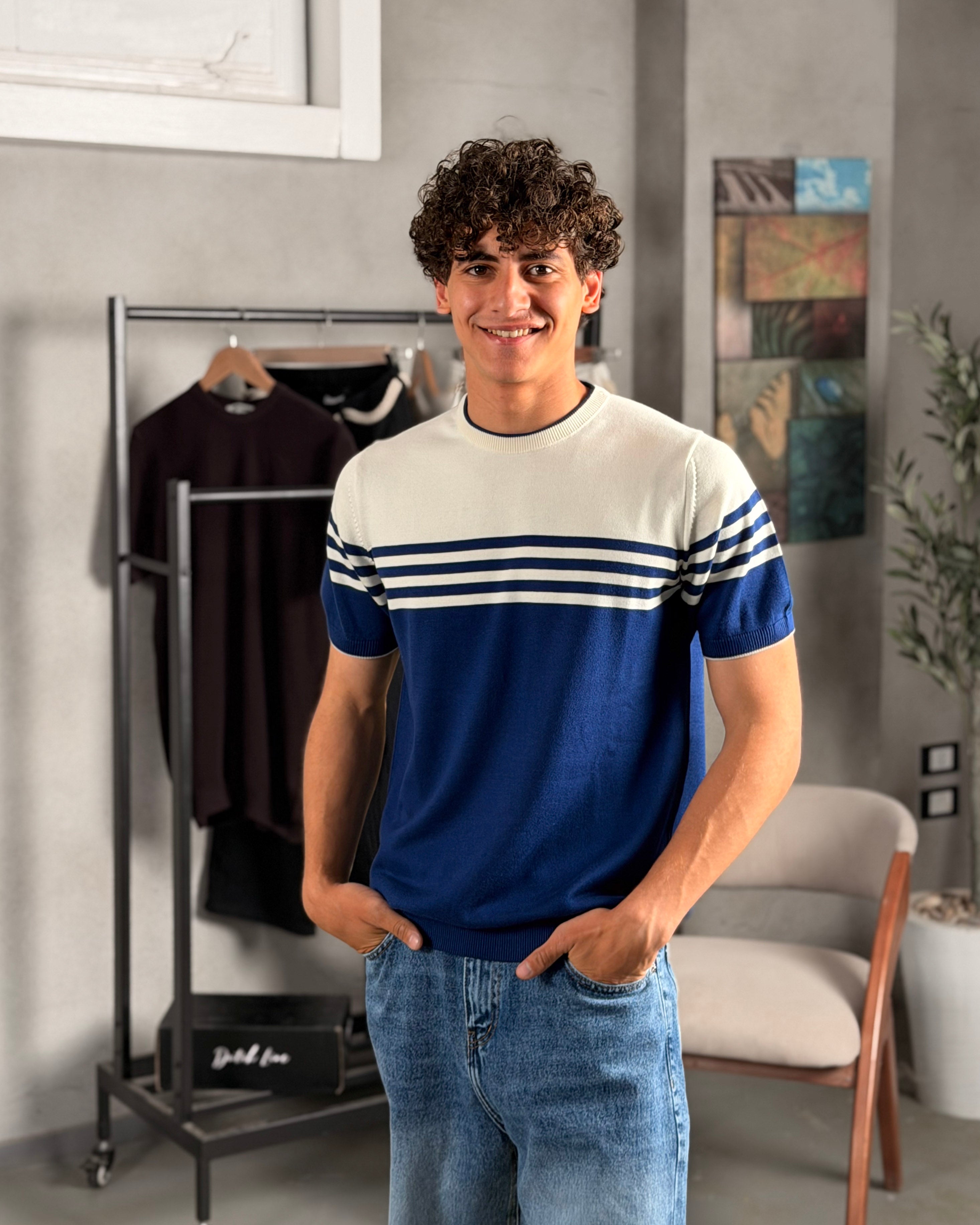 Knitwear Stripped Slim Fit shirt 5041
