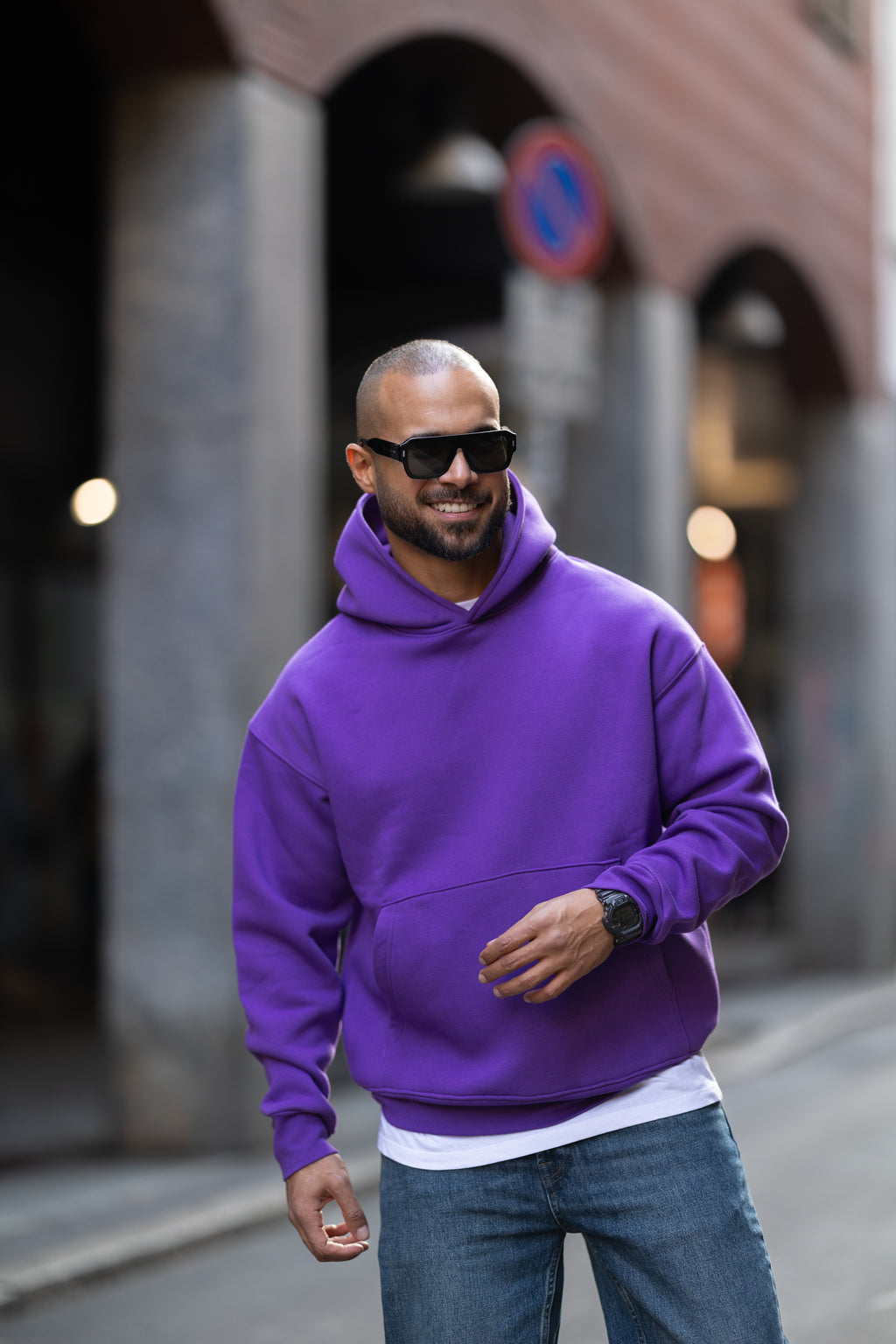Relaxed Fit Basic Hoodie/4574