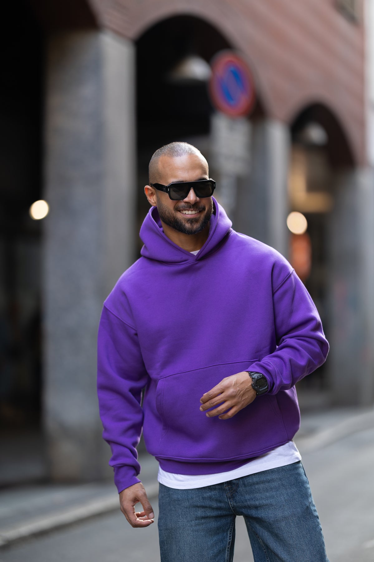 Relaxed Fit Basic Hoodie/4574