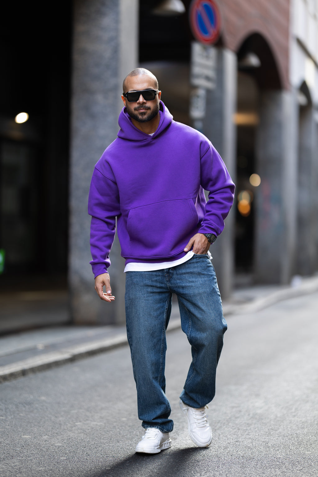 Relaxed Fit Basic Hoodie/4574