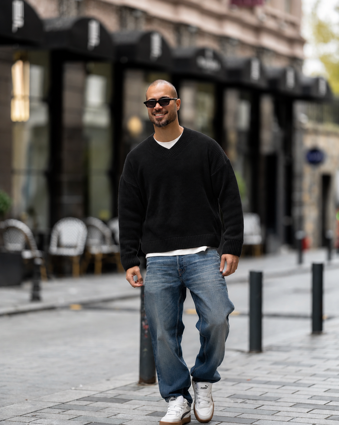 Classic V-Neck Knit/5049