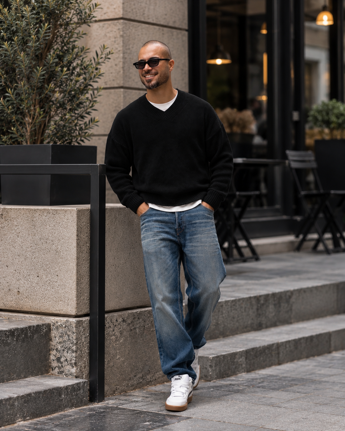 Classic V-Neck Knit/5049