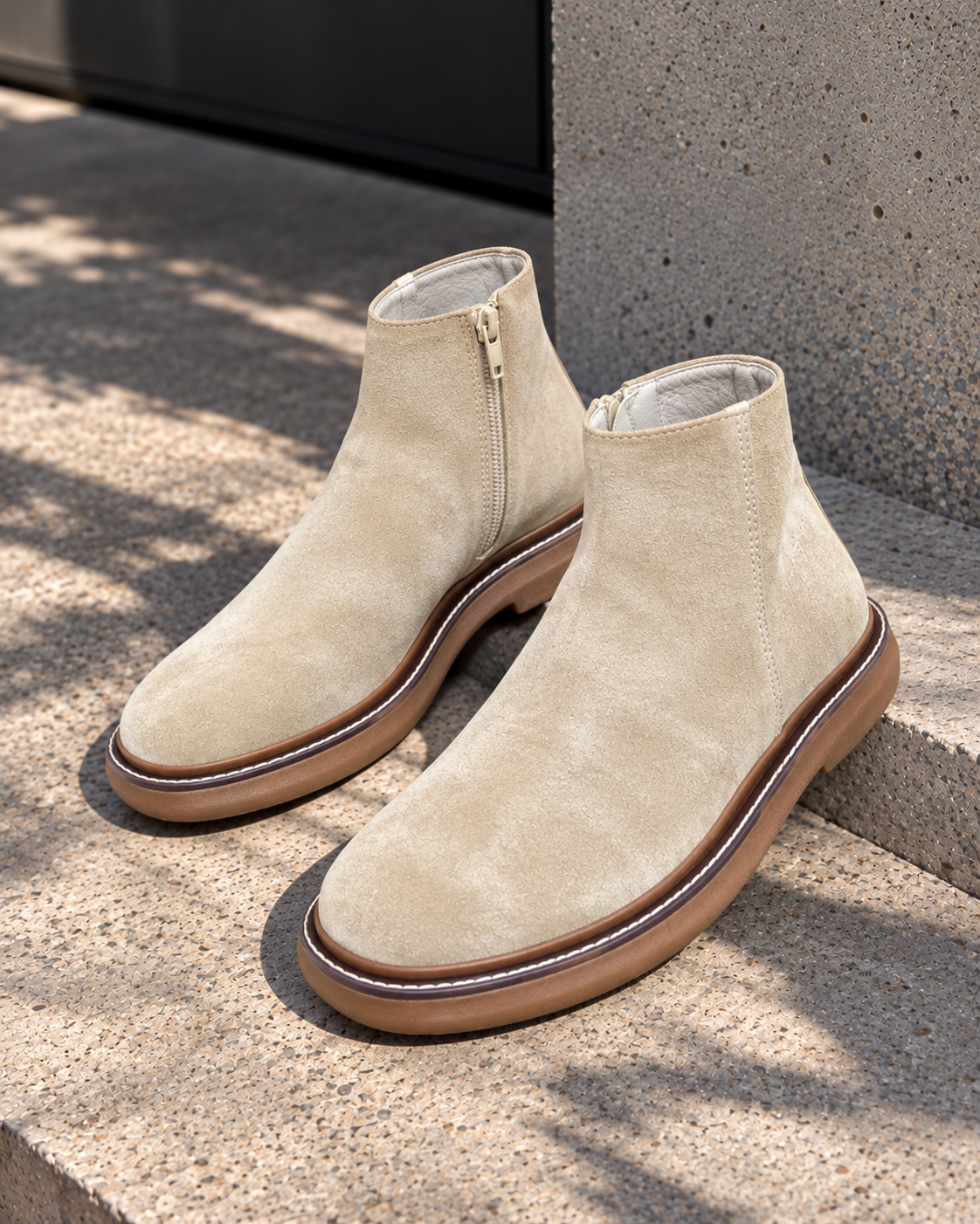 Basic Scorp Half Boot With Zipper/5449