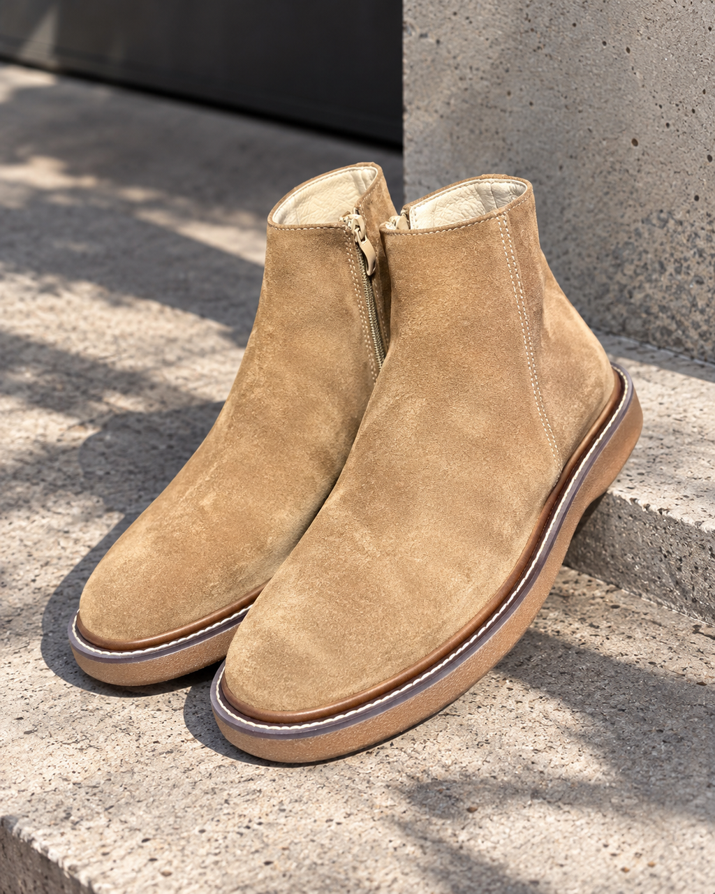 Basic Scorp Half Boot With Zipper/5449