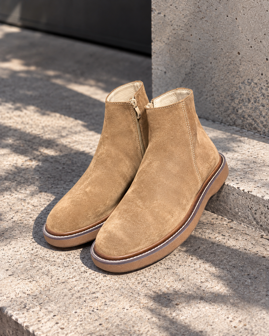 Basic Scorp Half Boot With Zipper/5449