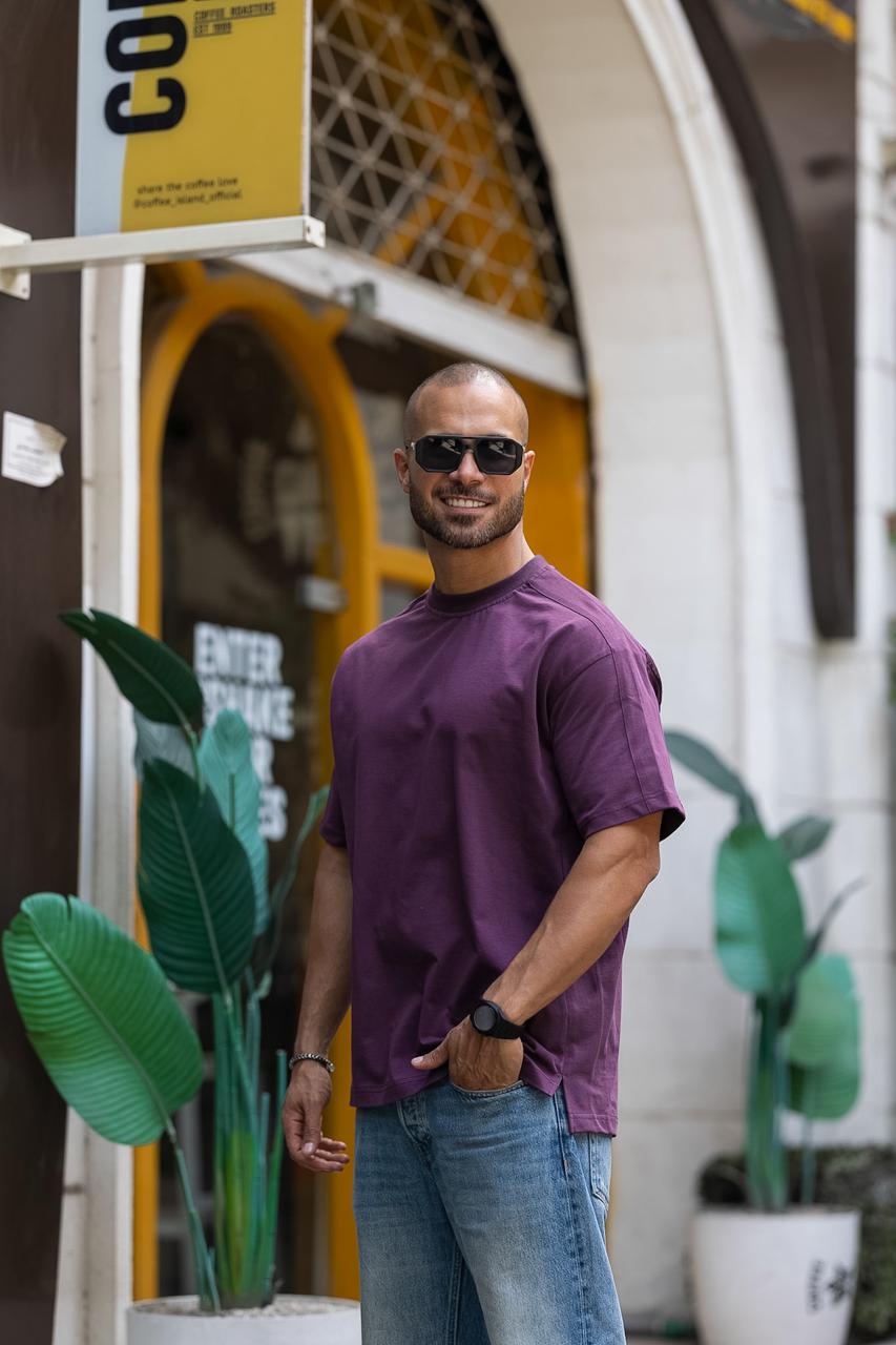 Basic Relaxed Fit T-shirt With Tape On Shoulders/3335