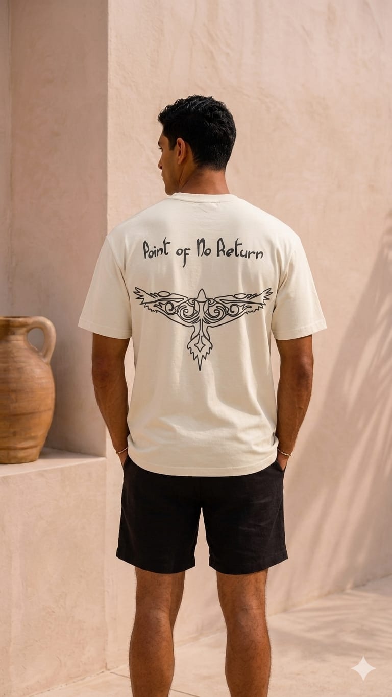 Regular Fit T-shirt with Eagle Pattern 3376