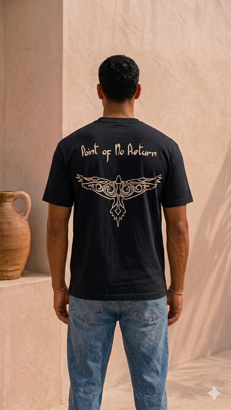 Regular Fit T-shirt with Eagle Pattern 3376